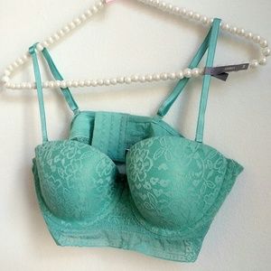 aerie Intimates & Sleepwear - Aerie Audrey Long-Line Lace Balconette Bra top M aerie Intimates & Sleepwear - Aerie Audrey Long-Line Lace Balconette Bra top M
